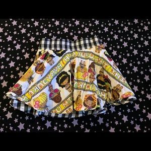 Nwt Harajuku mini reversible skirt 2t